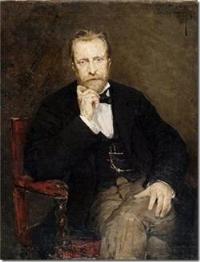 Portrait of Jean Capeinick: Painted by Théo van Rysselberghe